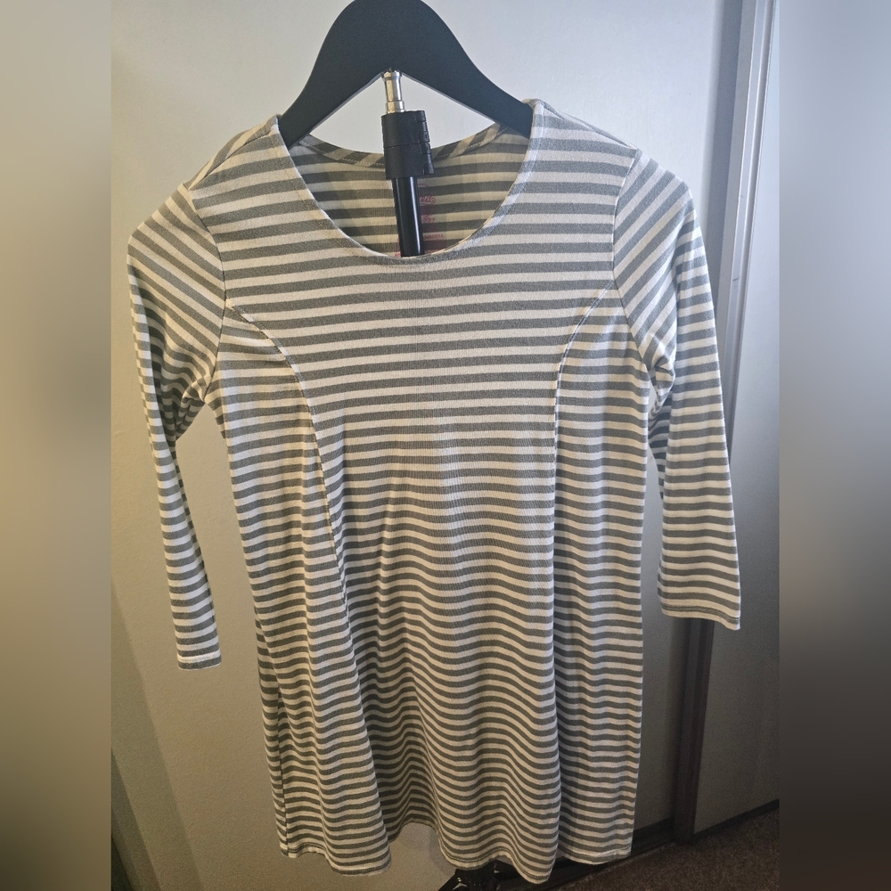 Kids Striped Gray Dress